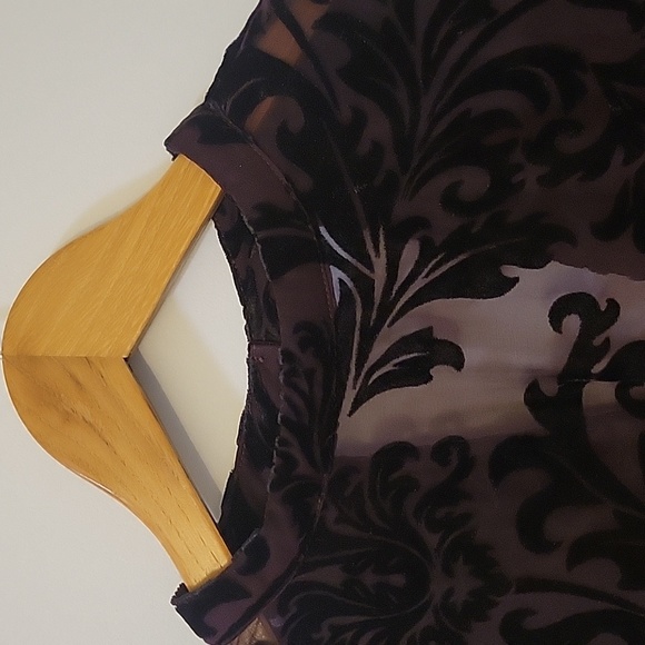 Women's B Young Velvet Sheer Top - Picture 3 of 8